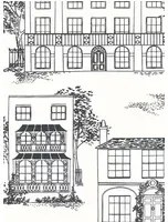 Little Greene Tapete Hampstead - Ink