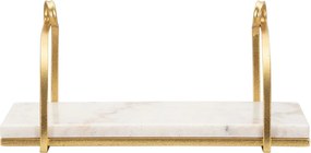 Mensola in marmo bianco-oro 40 cm Marble - Mauro Ferretti