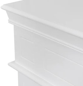 Camino a bioetanolo biocamino da terra Cambridge in legno Bianco 110x37x102h