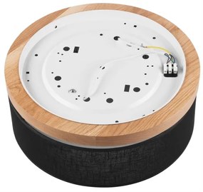 Brilagi - LED Plafoniera BELLADONNA 2xE27/15W/230V nero/quercia