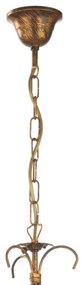 ONLI - Lampadario a sospensione con catena LUCREZIA 1xE27/22W/230V bronzo