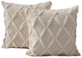 Federe decorative in set 2 pz 43x43 cm Tuffet – Mioli Decor