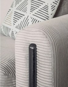 Divano beige allungabile/con contenitore e rivestimento in velluto a coste 244 cm Arcadova – ELTAP