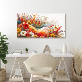 Quadro su tela – Onda floreale