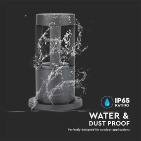 LED Lampada da esterno LED/10W/230V 25cm 6400K IP65 nero