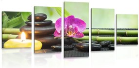 Quadri 5 pezzi – Natura morta Feng Shui