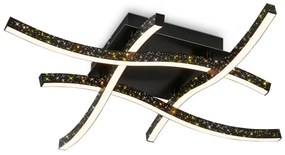 Brilo - Lampadario a plafone LED REY 4xLED/6W/230V nero