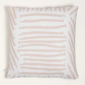 Fodera per cuscino quadrata in cotone (60x60 cm) Naina Style Bianco - Sklum