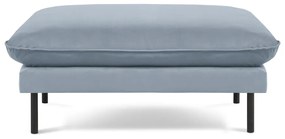 Poggiapiedi in velluto azzurro Vienna - Cosmopolitan Design