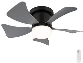 Globo 03609A - Ventilatore da soffitto dimmerabile a LED HINES LED/10W/230V + telecomando grigio