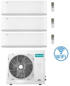 Climatizzatore Condizionatore Hisense Energy Pro X Wifi R32 Trial Split Inverter 9000 + 9000 + 12000 BTU con U.E. 3AMW52U4RJC Classe A++/A+