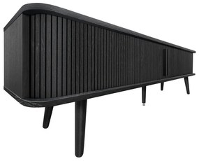 Mobile TV nero con effetto rovere 178x50x40 cm Rove – Woodman