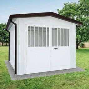 Garage acciaio Newport SAPIL, con porta battente 11.45 m², Sp 40 mm