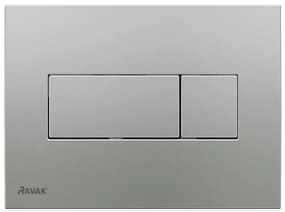 Ravak X01456 - Pulsante di scarico UNI 24,7x16,5 cm cromo opaco