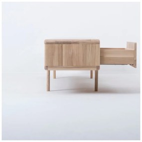 Cassettiera TV in rovere massiccio con 3 cassetti Fawn - Gazzda