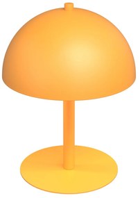 Lampada Da Tavolo Moderna Demetra Acciaio Arancione 2 Luci G9 Ip20
