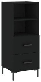 Credenza nero 34,5x34x90 cm in legno multistrato