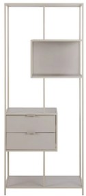 Libreria grigia 77x185x35 cm Seaford – Actona