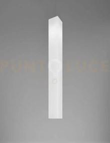 Tubes sospensione 120 bianco lucido nickel opaco 1 luce attacco e27