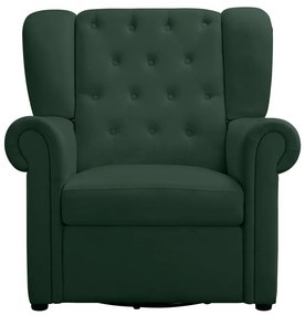 Sedia a dondolo chesterfield in velluto verde Lillyse - Støraa