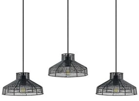 Karidotta 3 Lampada a Sospensione Black - Lindby