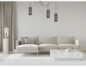 Lampadario a sospensione con filo AVALO 3xE27/60W/230V ragno grigio/nero