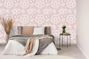 Carta da parati – Libellule rosa nel cerchio Mandala