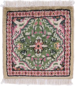 Agra Tappeto orientale 30 x 30 (Indian) Annodato A Mano