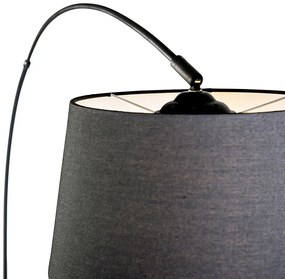 Smart moderna lampada ad arco nera incl. Wifi A60 - Arc Basic