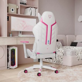 Sedia da gaming Diablo X-Ray 2.0 Small:  Bianco e Rosa