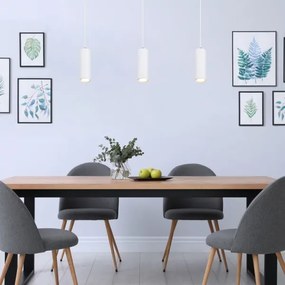 Globo 57911HW - Lampadario a sospensione con filo ROBBY 1xGU10/35W/230V bianco