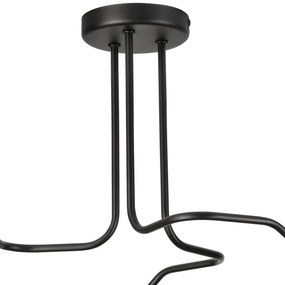 Lampadario a plafone MATYLDA 3xE27/60W/230V nero