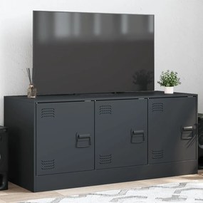 Mobile Porta Tv Antracite 99x39x44 Cm İn Acciaio /