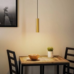 Nowodvorski Lighting Lampada a sospensione Eye, a 1 luce, ottone, altezza paralume 25 cm