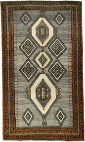 Shiraz Tappeto 250 x 150 Beige (Iran) Annodato A Mano