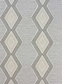 Steifentapete Belle Ile von Nina Campbell - Grey/ Gold
