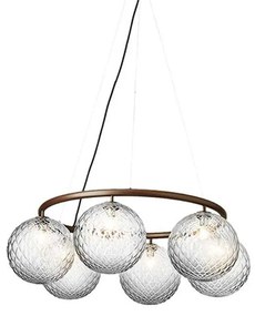 Nuura - Miira 6 Circolare Lampadario Ottone Scuro/Sfere Chiare Nuura