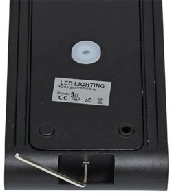 Ecolite ZFP12-CR - Applique a LED da esterno BRICK 2xLED/6W/230V IP65 nero