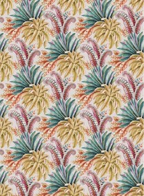 Osborne & Little Carta da parati Paloma - Gold/ Emerald/ Fuchsia