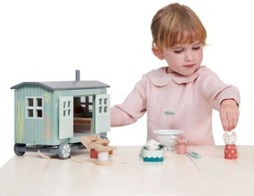 Tender Leaf - Carrozzone in legno con topolini