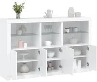 Credenza con Luci LED Bianca 162x37x100 cmcod mxl 109854