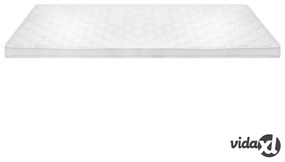 vidaXL Coprimaterasso 120x200cm Schiuma a Freddo Superficie a Onde 6cm
