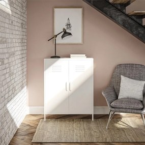 Mobile in metallo bianco 40x102x80 cm Mission District - Støraa