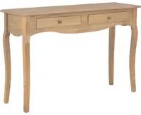 Tavolo Consolle con 2 Cassetti 110x35x76 cm Legno Multistrato 4009864