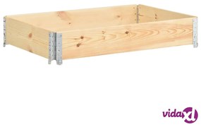 vidaXL Fioriera Rialzata 80x120 cm in Legno Massello di Pino
