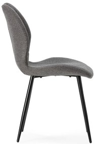 Set di 4 sedie da pranzo grigie Muli - Marckeric