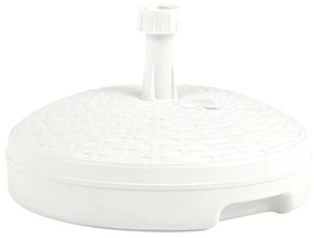 Base Ombrellone Per Sabbia/acqua 20l Bianca Rattan İn Plastica /