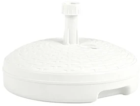 Base Ombrellone Per Sabbia/acqua 20l Bianca Rattan İn Plastica /