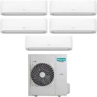 Climatizzatore Condizionatore Hisense Penta Split Inverter serie HI-COMFORT 9+9+9+9+12 con 5AMW125U4RTA R-32 Wi-Fi Integrato 9000+9000+9000+9000+12000 Novit