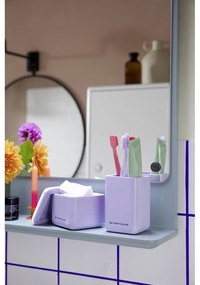 Portaspazzolino in poliresina viola Tom Tailor T-Rounded – Wenko